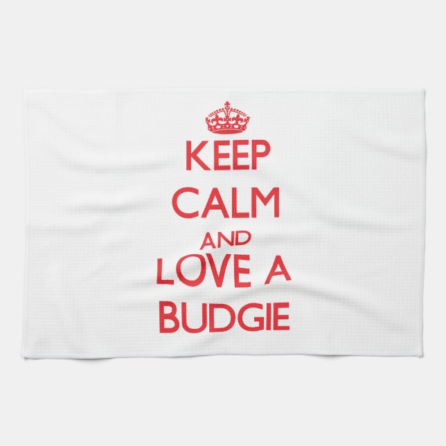 Budgie Kitchen Towel (Horizontal)
