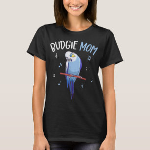 Budgie Mom Parakeet Budgerigar Womens Funny T-Shirt