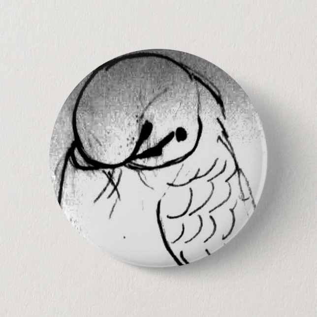 Budgie Portrait Button (Front)