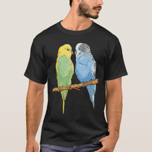 Budgie Sitting Birds Budgerigar Parakeet Owner T-Shirt