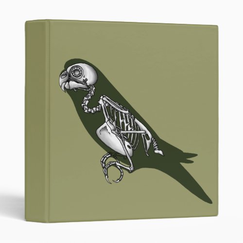 Budgie skeleton 3 ring binder