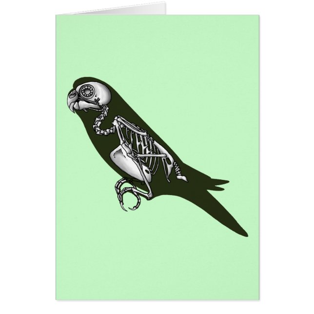 Budgie skeleton cards (Front)