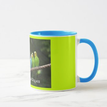 Budgie Social Cliques Coffee Mug by NewAgeInspiration at Zazzle