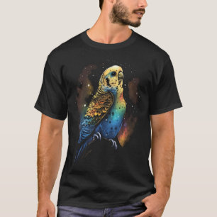 Budgie Space Budgerigar Parakeet Bird T-Shirt