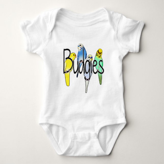Budgies Baby Bodysuit (Front)