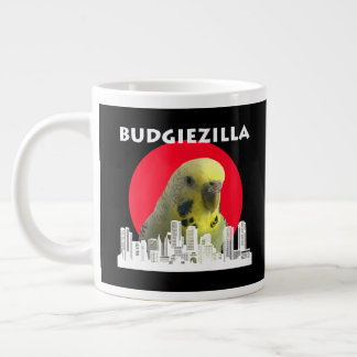 Budgiezilla Budgie Bird Budgerigar Parakeet Parrot Giant Coffee Mug