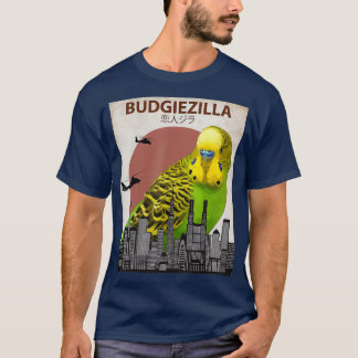Budgiezilla Budgie for Budgerigar Parakeet T-Shirt
