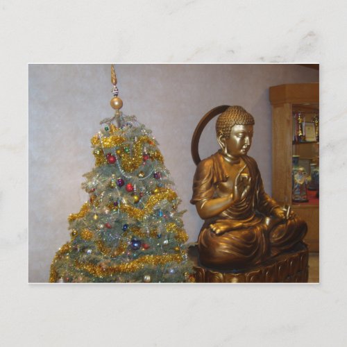 Budha Xmas Holiday Postcard