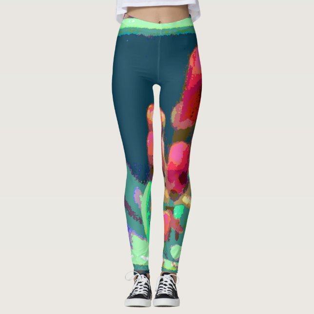 Buds from Above Leggings (Front)