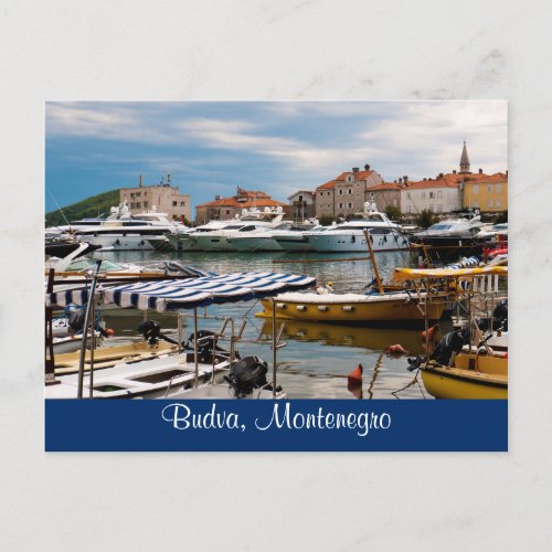 Budva Marina Postcard
