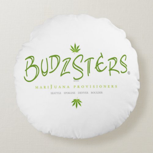 Budzsters Logo Round Pillow