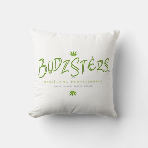 Budzsters Logo Throw Pillow