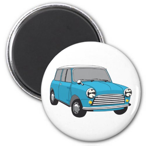 Bue British Oldtimer Mini Cooper Magnet