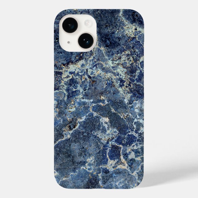 Bue Gray Black Marble & Beige Veins Case-Mate iPhone Case (Back)