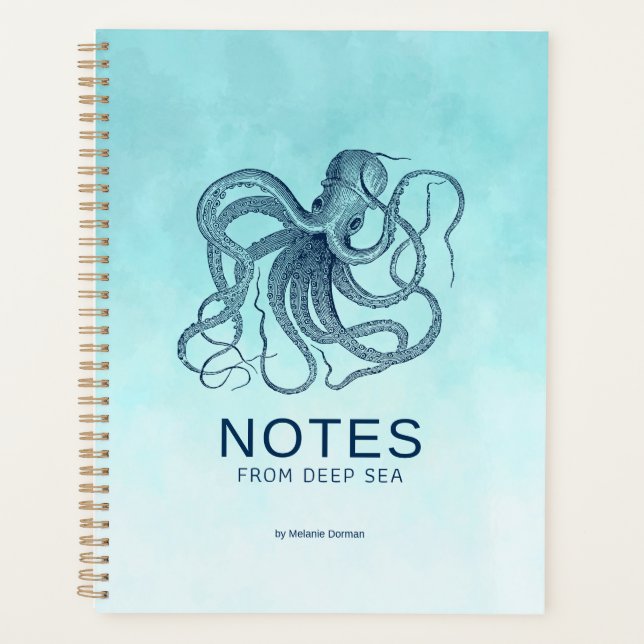 Bue nautical octopus planner (Front)