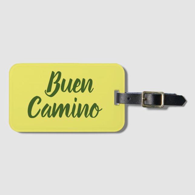 Buen Camino de Santiago Luggage Tag (Front Horizontal)
