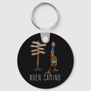 Buen Camino De Santiago Pilgrim Hiking Way Of St. Keychain