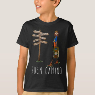 Buen Camino De Santiago Pilgrim Hiking Way Of St.  T-Shirt