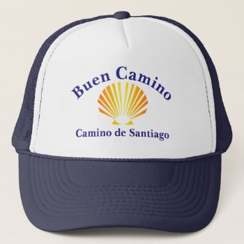Buen Camino De Santiago Pilgrim Trucker Hat by customthreadz at Zazzle