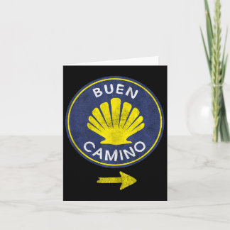 Buen Camino Shell El Camino De Santiago De Compost Card