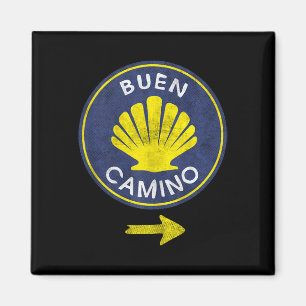 Buen Camino Shell El Camino De Santiago De Compost Magnet