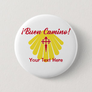 Buen Camino, the Camino de Santiago Button