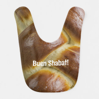 Buen Shabat Ladino Challah Baby Bib