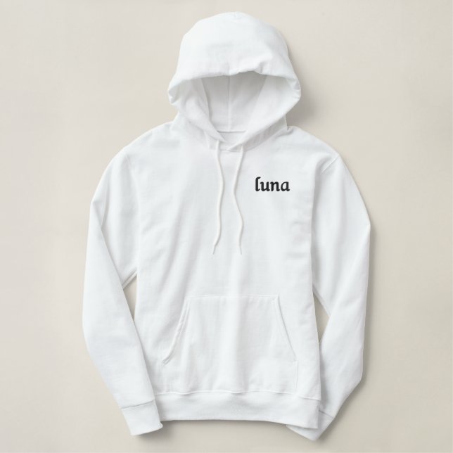 buena chaqueta embroidered hoodie (Design Front)