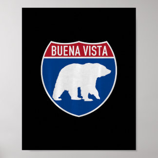 Buena Vista Colorado Bear Co Highway Interstate So Poster
