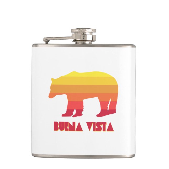 Buena Vista Colorado Rainbow Bear Flask (Front)