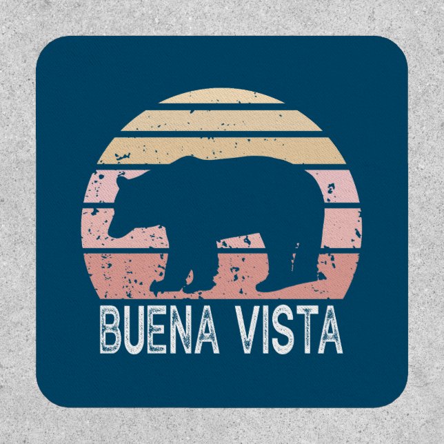Buena Vista Colorado Retro Bear Patch (Front)