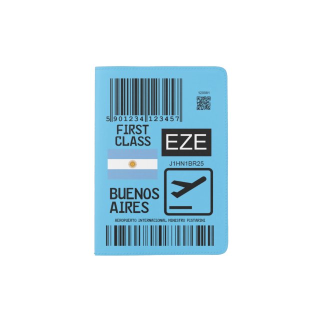 Buenos aires airport travel tag passport holder (Front)
