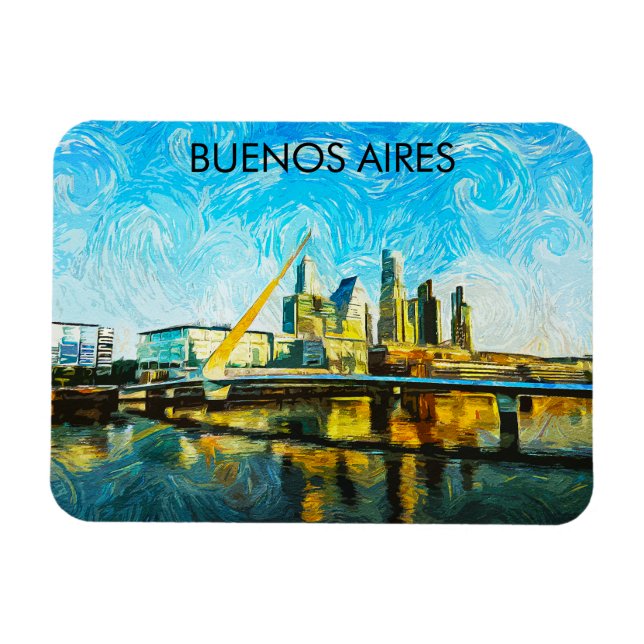 Buenos Aires Argentina CItyscape  Magnet (Horizontal)