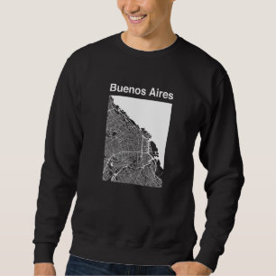 Buenos Aires Argentina Classic City Map Graphic Sweatshirt