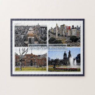 Buenos Aires - Argentina - Mosaic - Jigsaw Puzzle