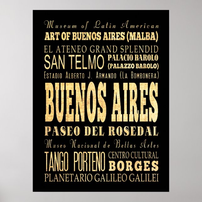 Buenos Aires Argentina Poster (Front)