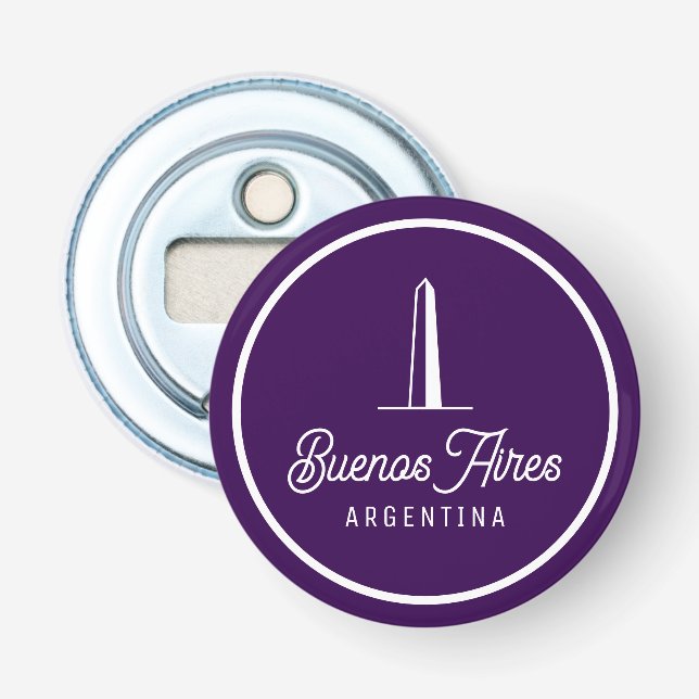 Buenos Aires Argentina Retro Elegant Simple Bottle Opener (Front)