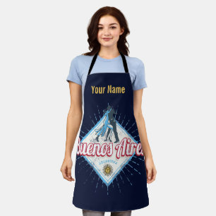 Buenos Aires City Argentina Retro Tango Vintage Apron