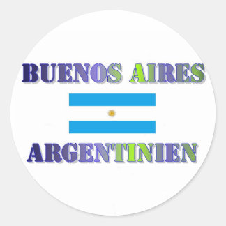 Buenos Aires Classic Round Sticker