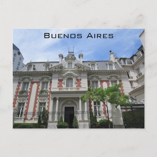 buenos aires classical postcard