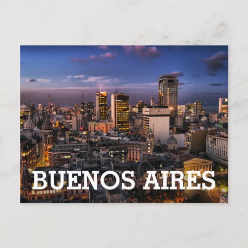 Buenos Aires Desde La Legislatura V Postcard