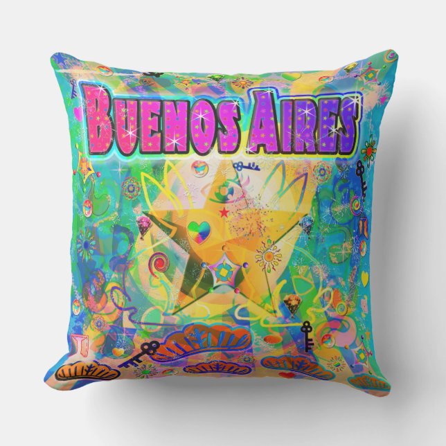 Buenos Aires Epoch Hour Pillow (Front)
