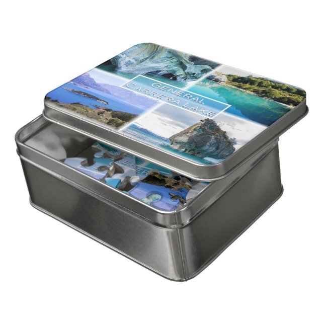 Buenos Aires - General Carrera Lake - Argentina - Jigsaw Puzzle (Lid Open)