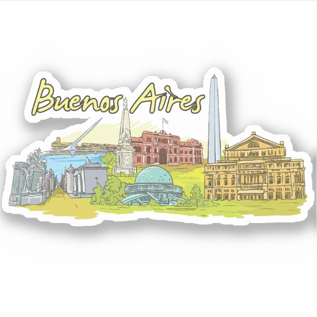 buenos aires sticker (Front)