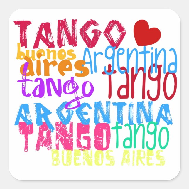 Buenos Aires tango Square Sticker (Front)