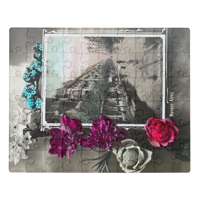 Buenos Aires Vintage Floral Puzzle (Puzzle Horizontal)