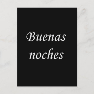BUENOS NOCHES GOODNIGHT SPANISH LANGUAGE WISHES EX POSTCARD