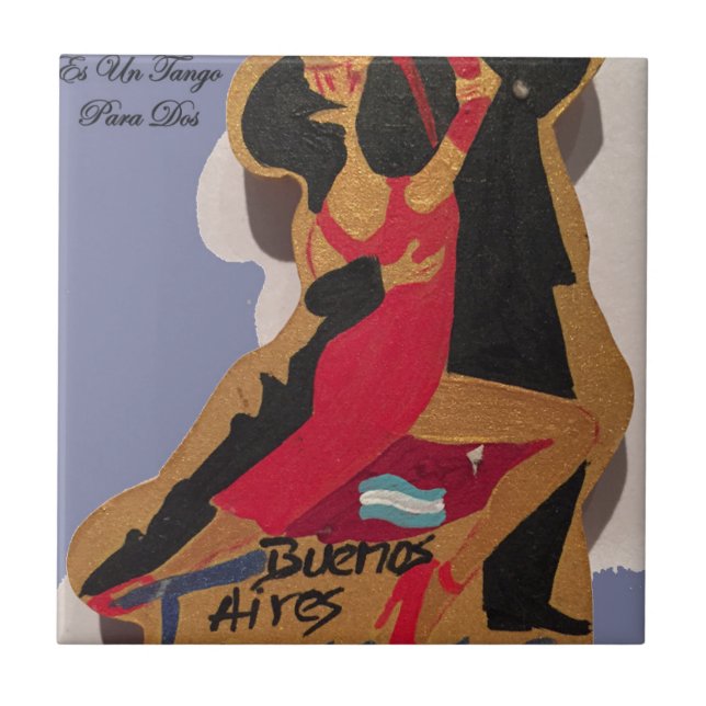 BuenosAires_Tango_Poem Ceramic Tile (Front)