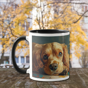 Buff American Cocker Spaniel Portrait Mug
