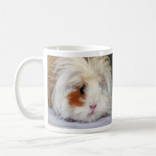 Buff and White, Lunkarya Guinea Pig Face Closeup Coffee Mug
